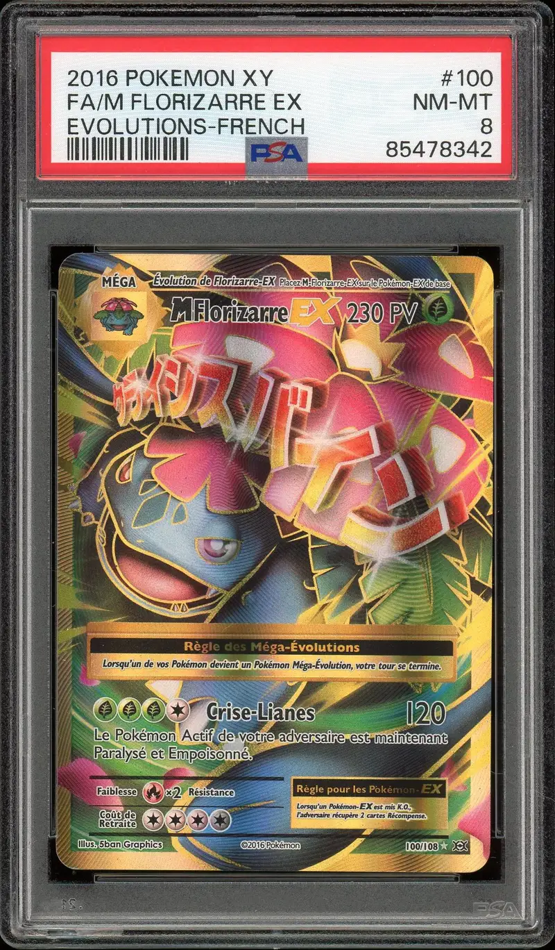 PSA 8 Méga Florizarre Ex