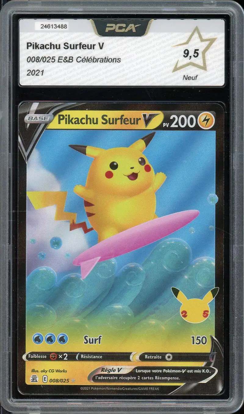PCA 9.5 Pikachu Surfeur V
