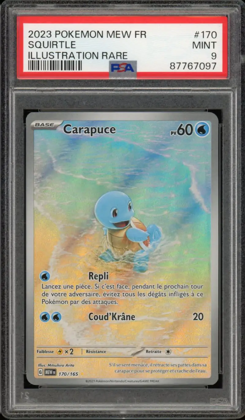 PSA 9 Carapuce