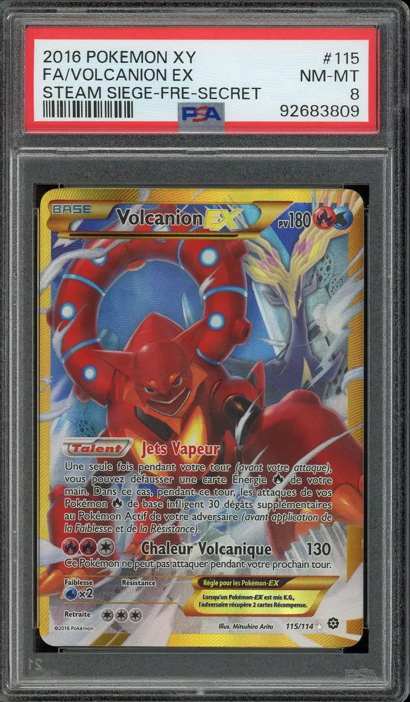 PSA 8 Volcanion Ex