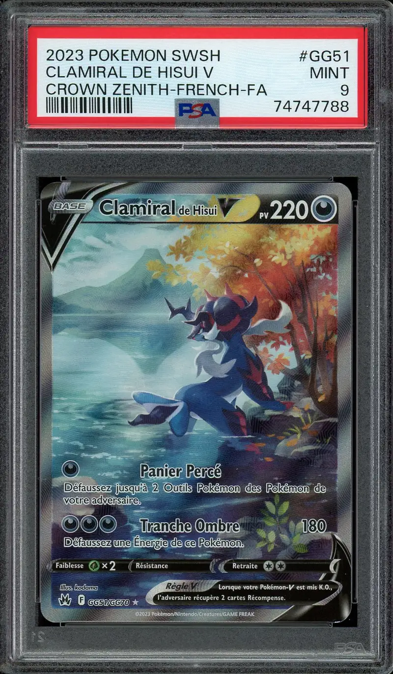 PSA 9 Clamiral de Hisui V
