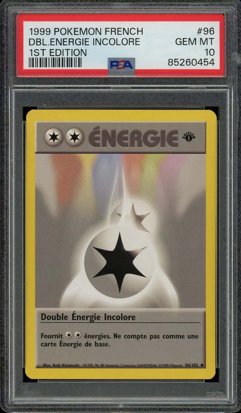 PSA 10 Double Energie Incolore