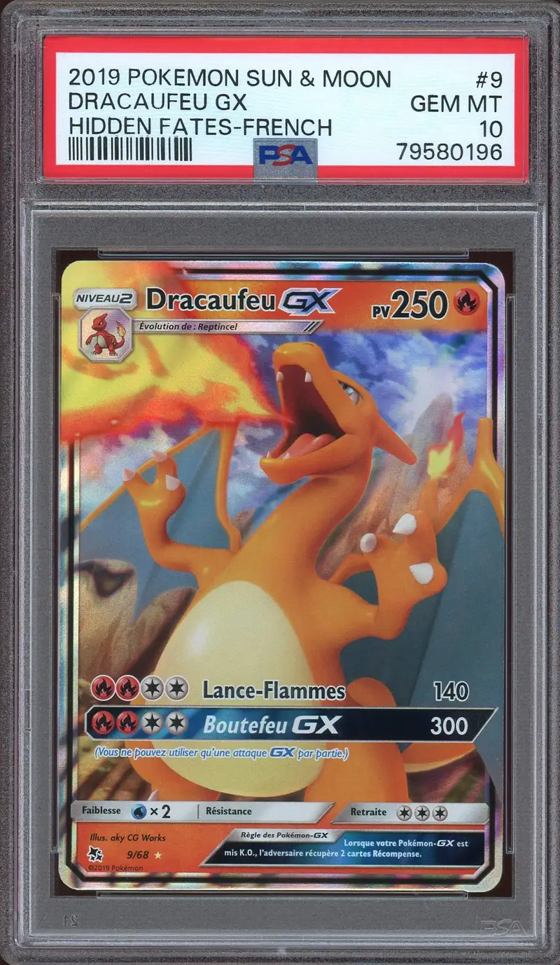 PSA 10 Dracaufeu Gx