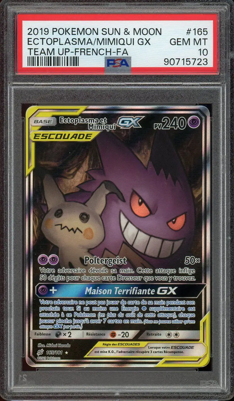 PSA 10 Ectoplasma et Mimiqui Gx