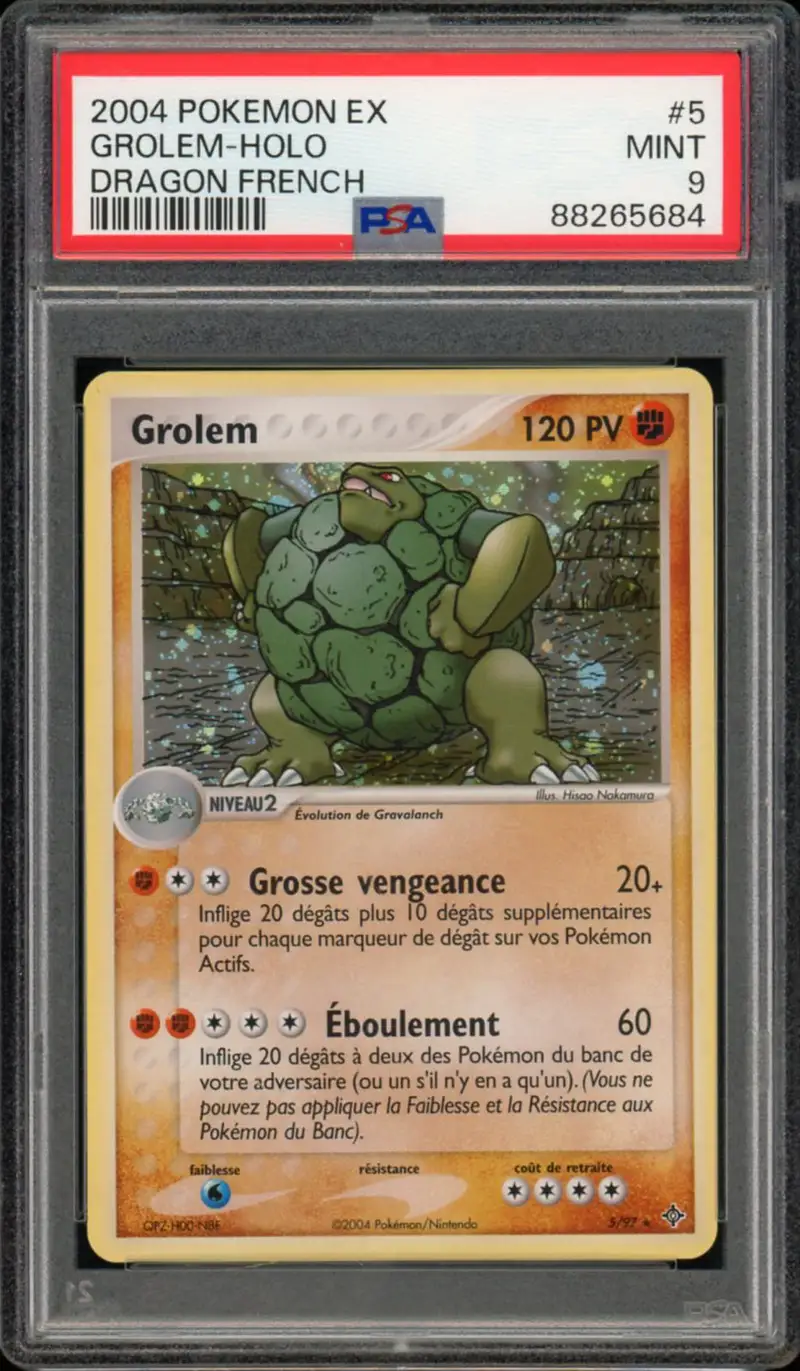 PSA 9 Grolem Holo