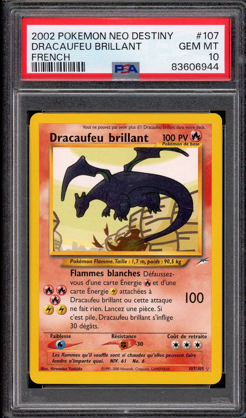 PSA 10 Dracaufeu Brillant
