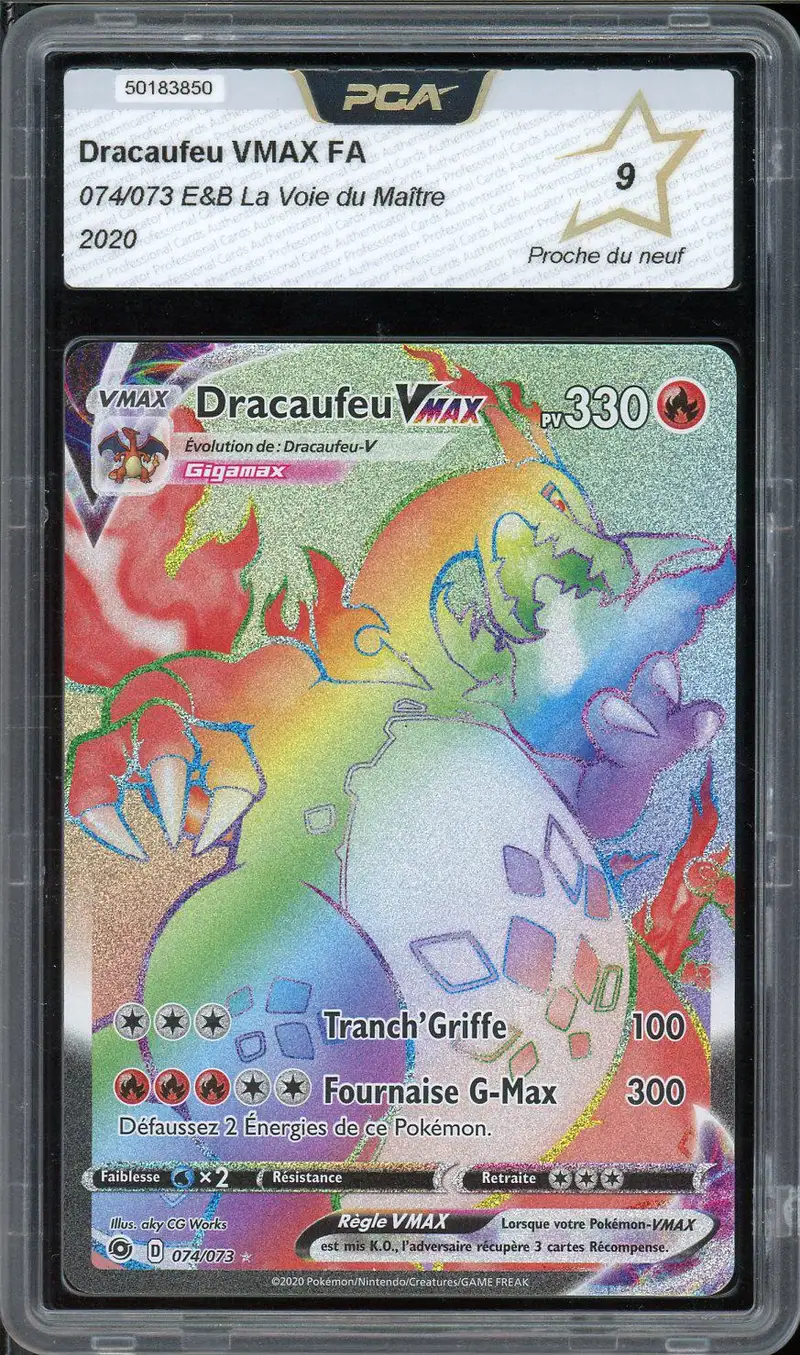 PCA 9 Dracaufeu VMax Rainbow