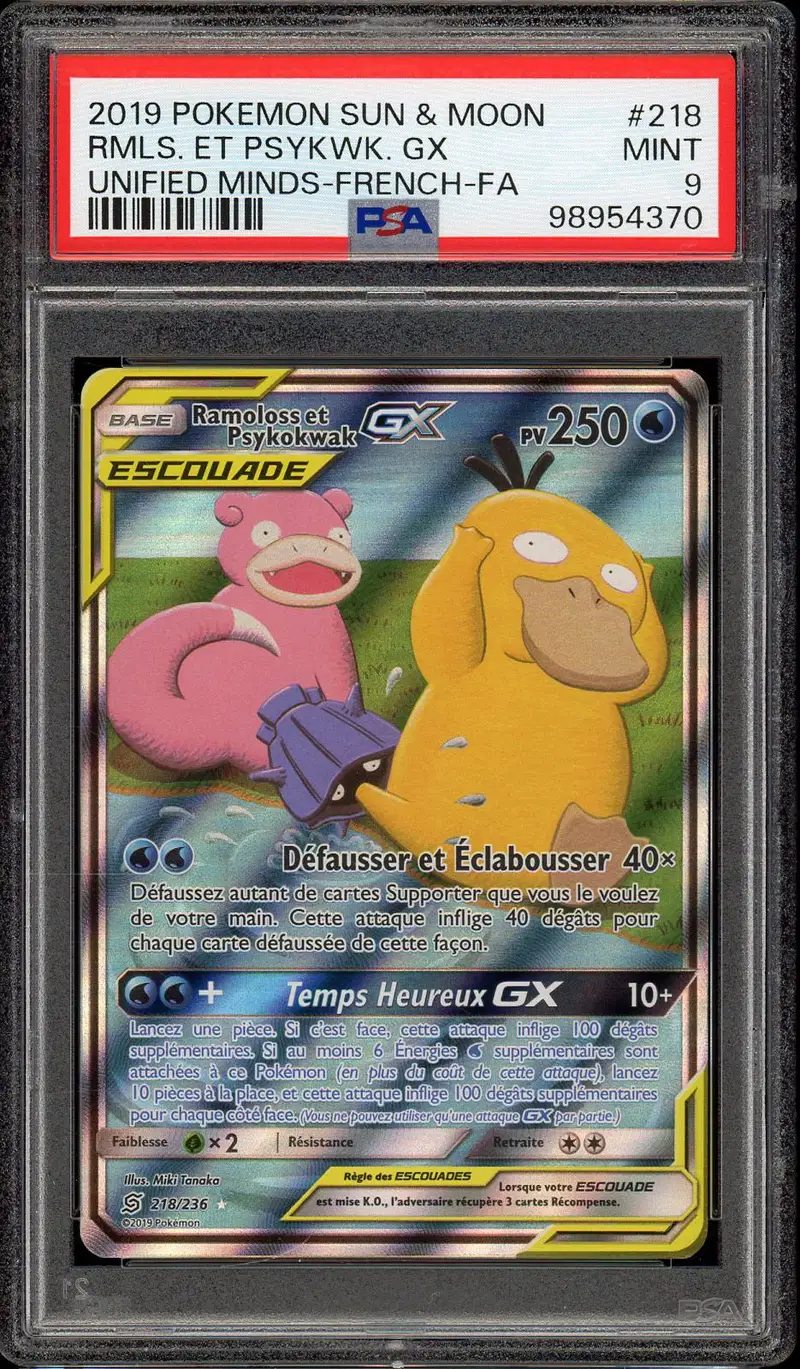 PSA 9 Ramoloss et Psykokwak Gx