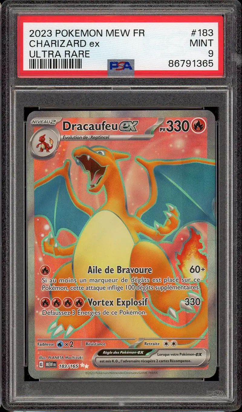 PSA 9 Dracaufeu Ex