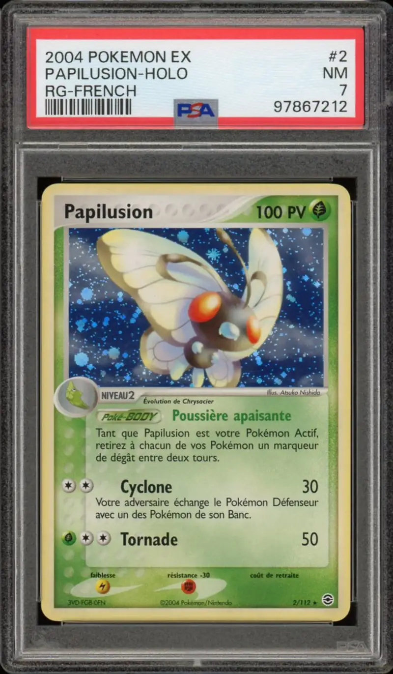 PSA 7 Papilusion Holo