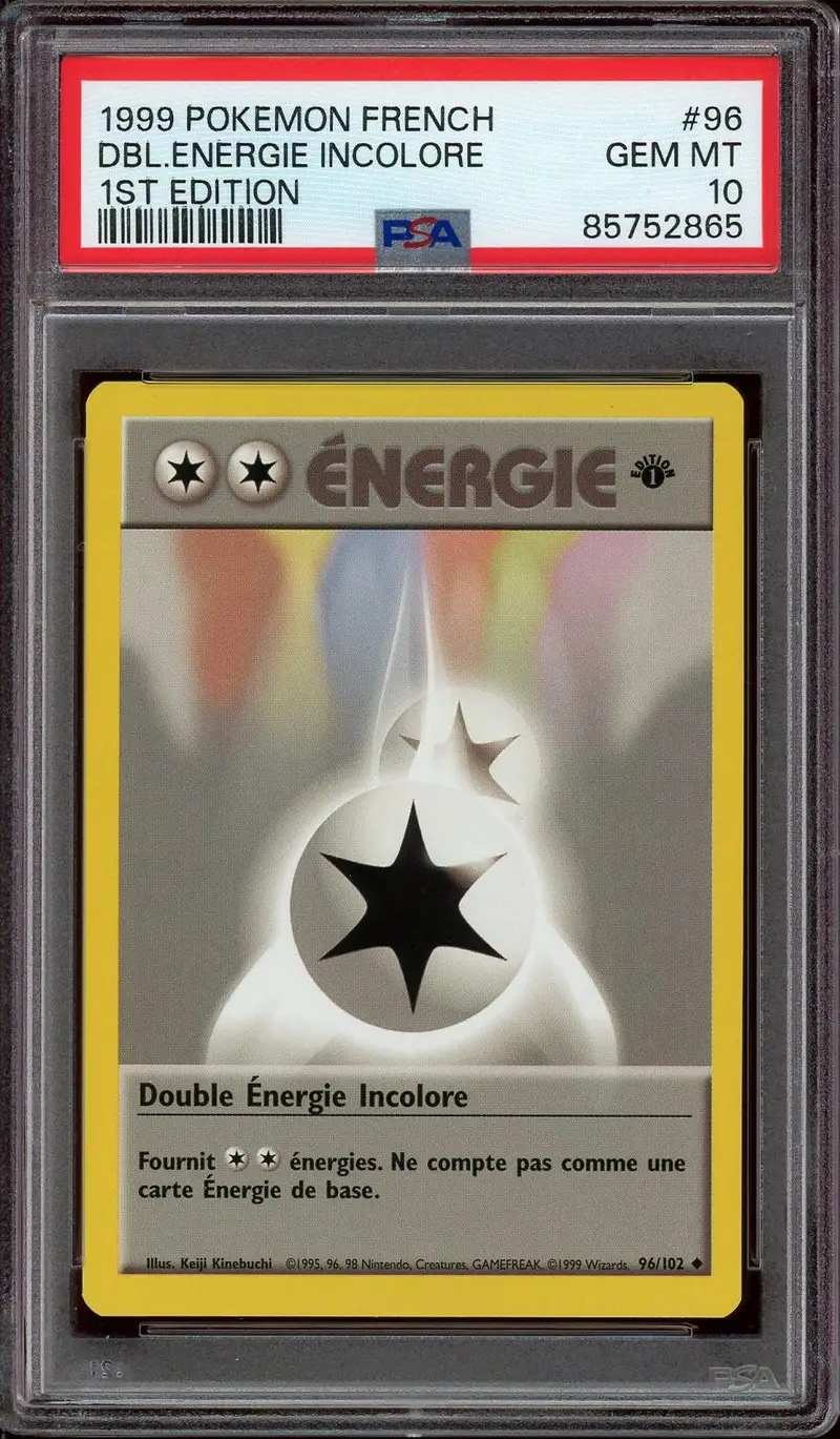 PSA 10 Double Energie Incolore
