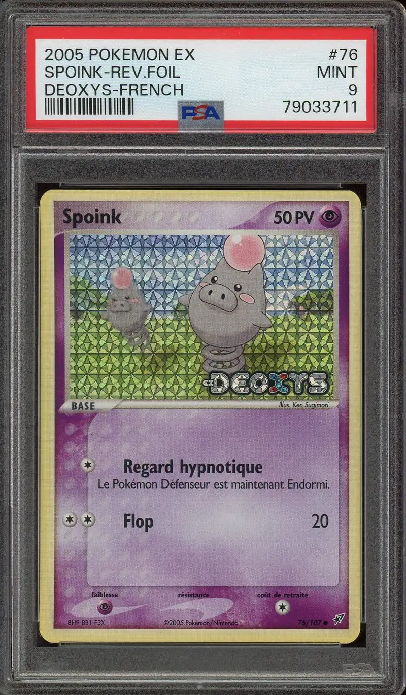 PSA 9 Spoink Reverse
