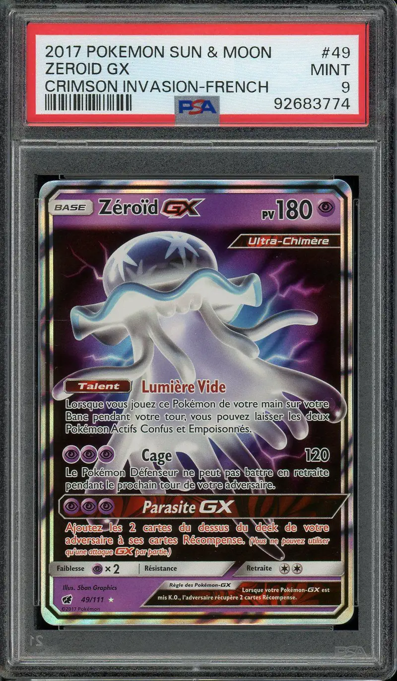 PSA 9 Zéroïd Gx