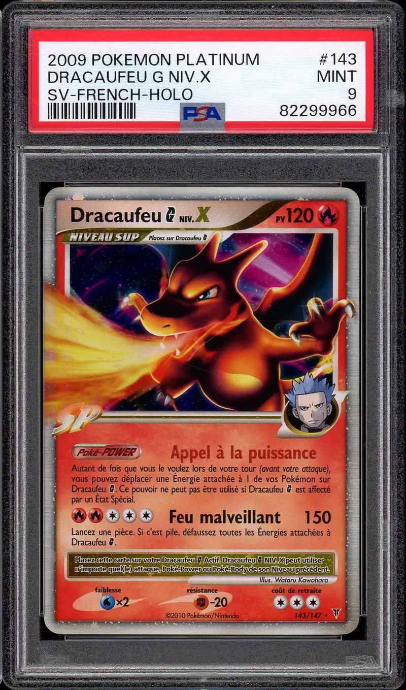 PSA 9 Dracaufeu G Niv. X