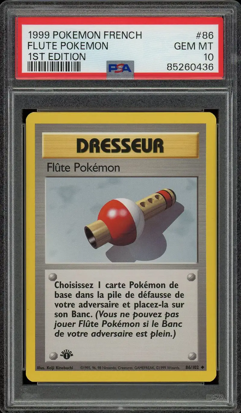 PSA 10 Flûte Pokémon