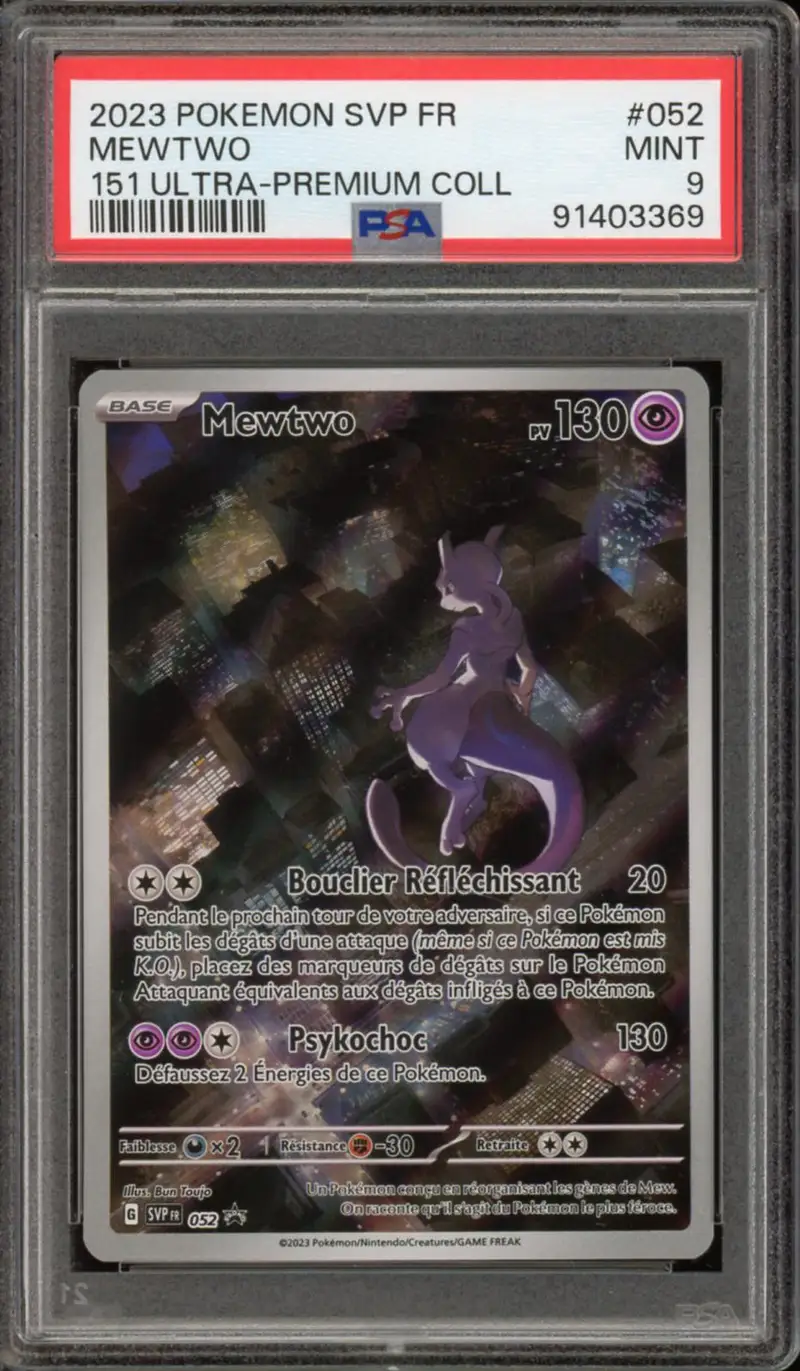 PSA 9 Mewtwo