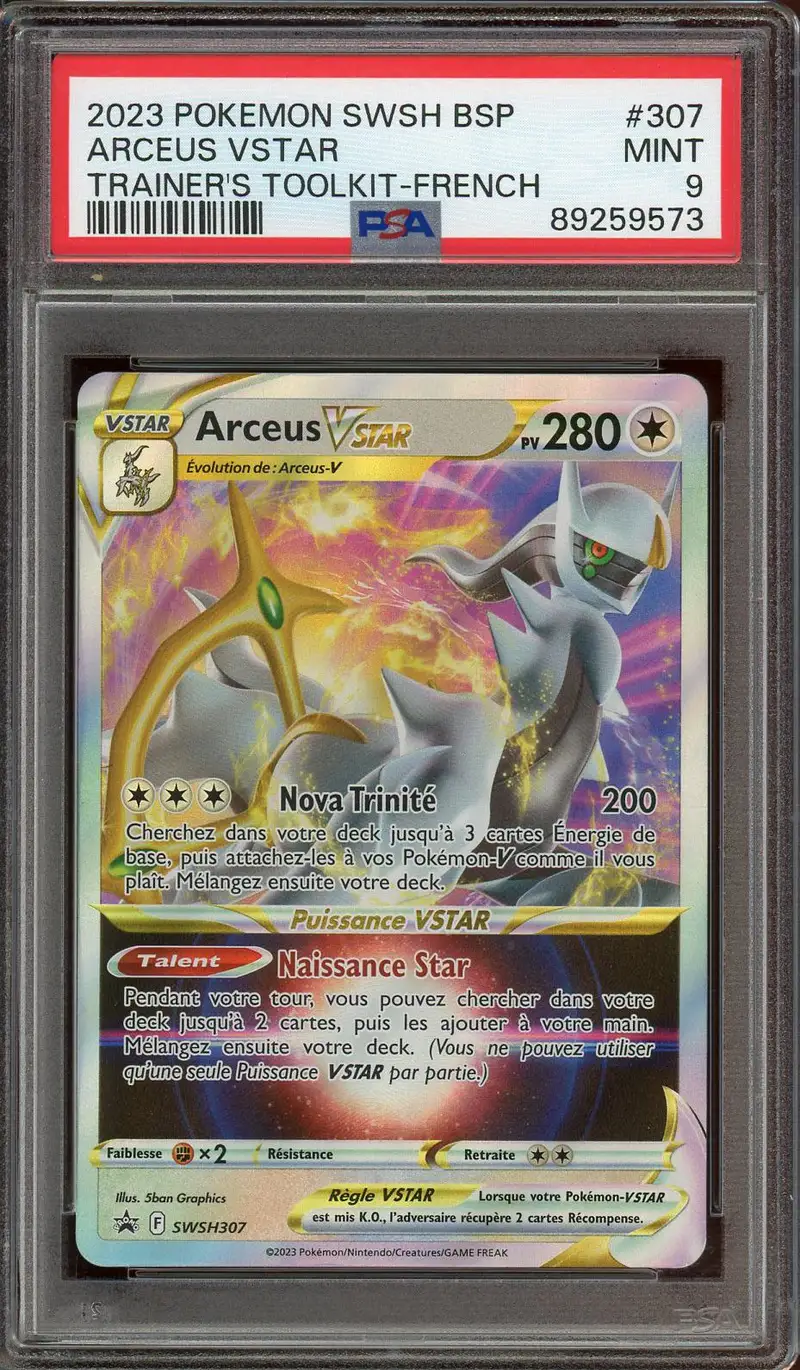 PSA 9 Arceus VStar