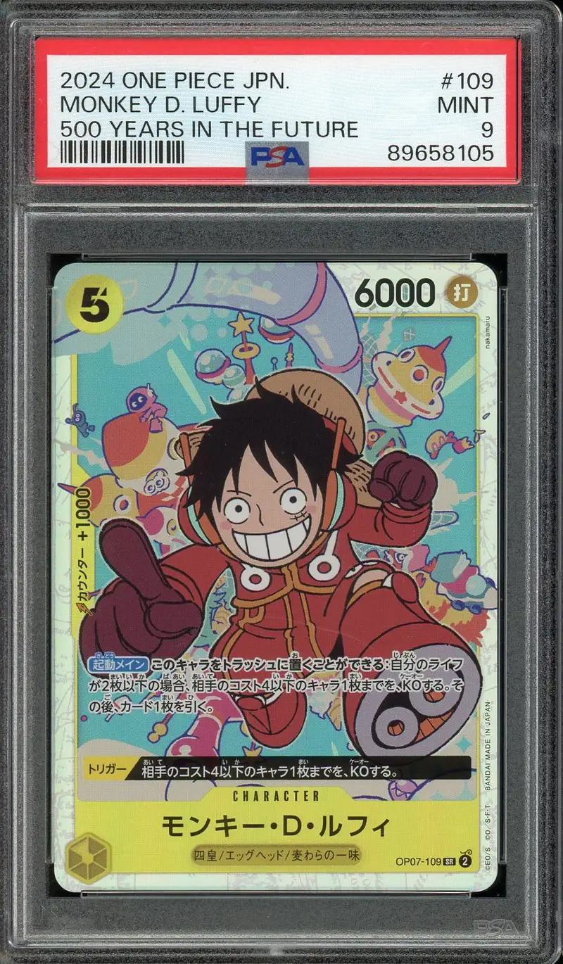 PSA 9 Monkey D. Luffy