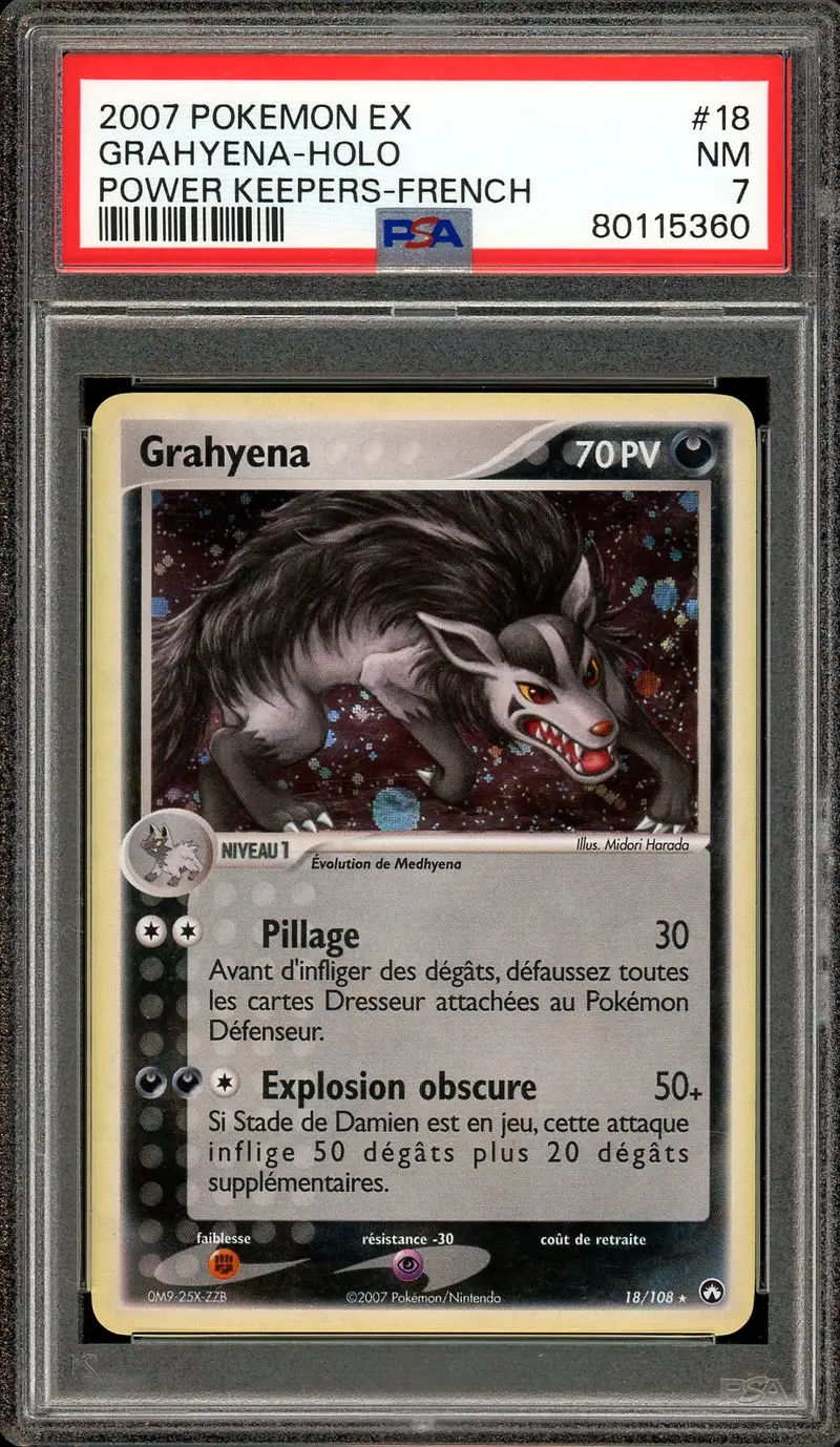 PSA 7 Grahyena Holo