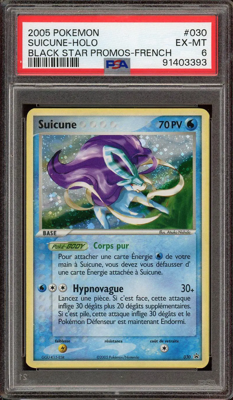 PSA 6 Suicune Holo