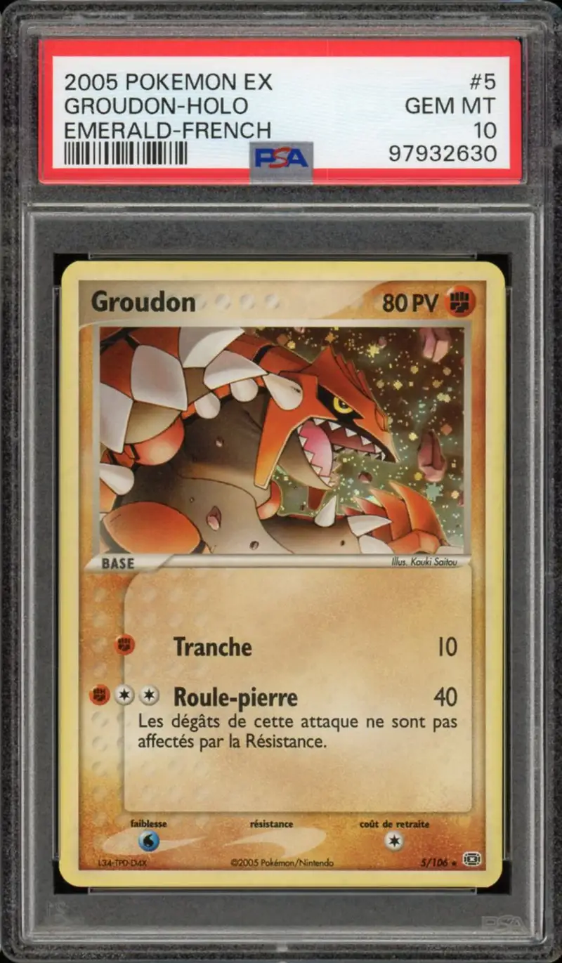 PSA 10 Groudon Holo