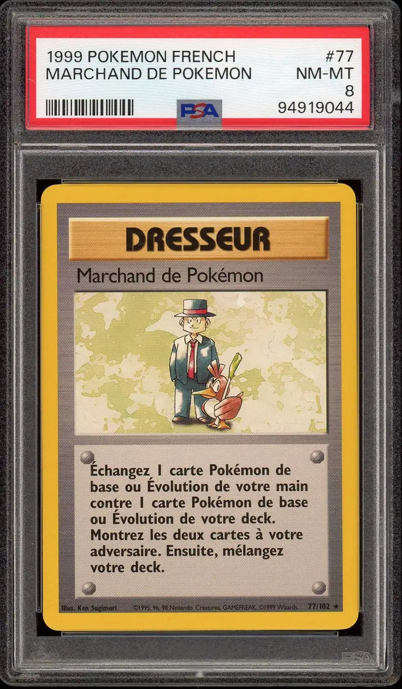 PSA 8 Marchand de Pokémon