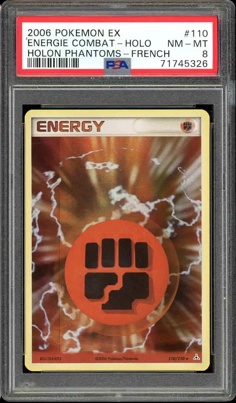 PSA 8 Energie Combat Holo