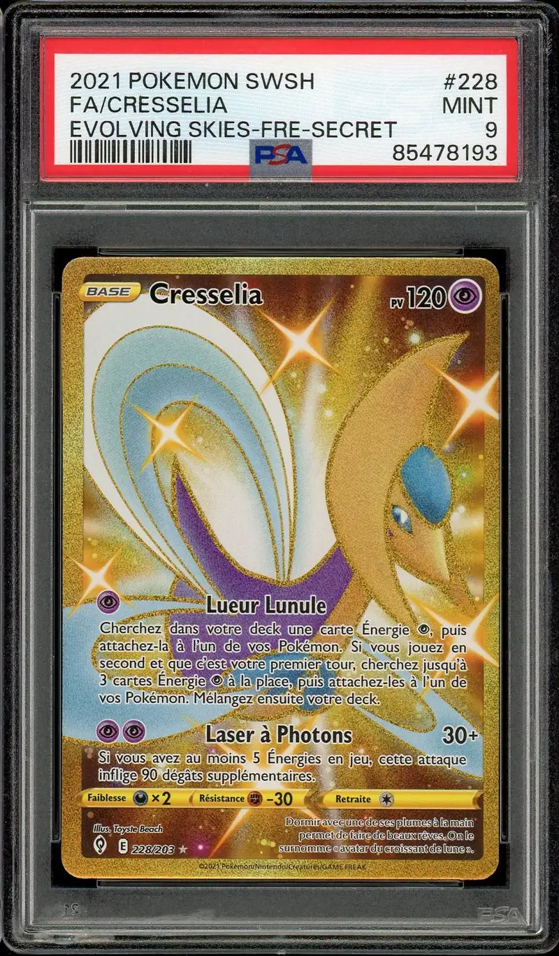 PSA 9 Cresselia Gold