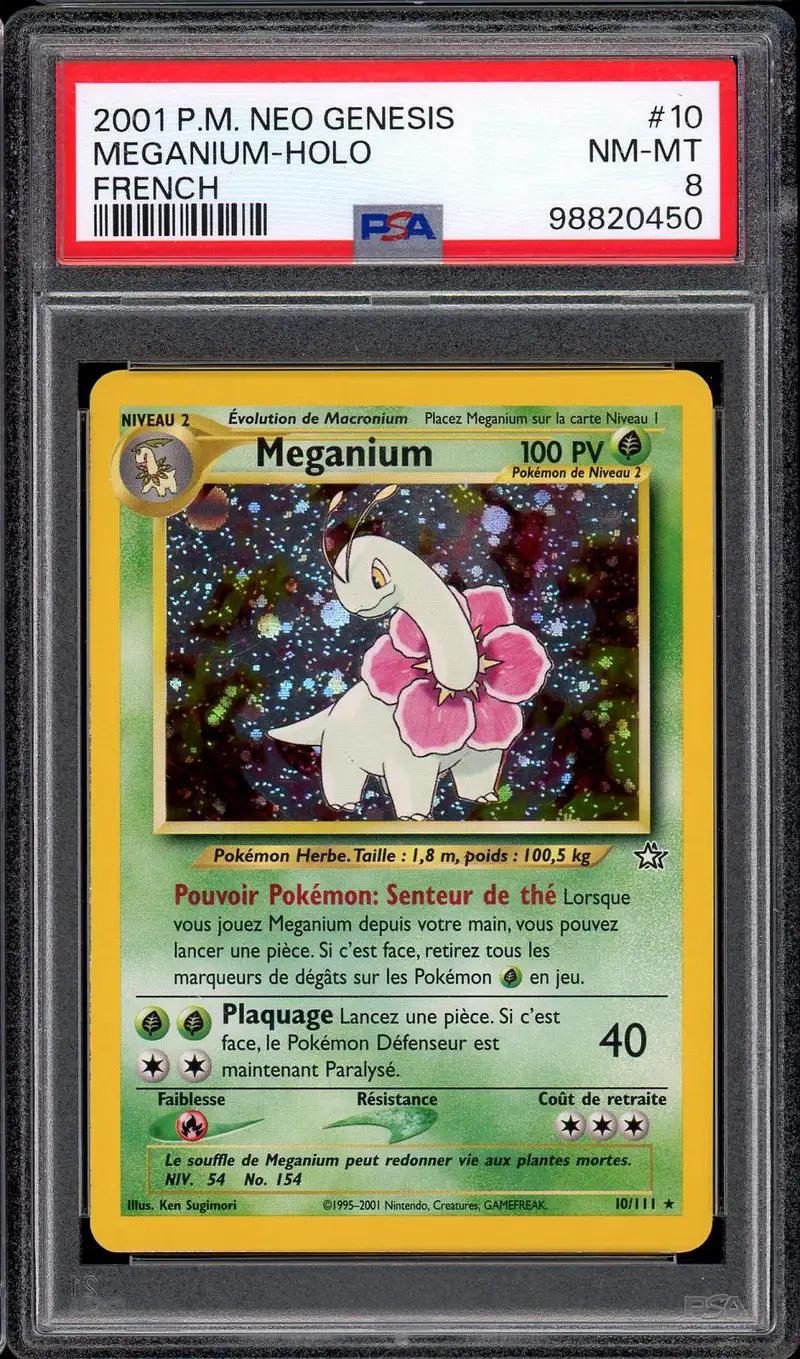 PSA 8 Meganium Holo