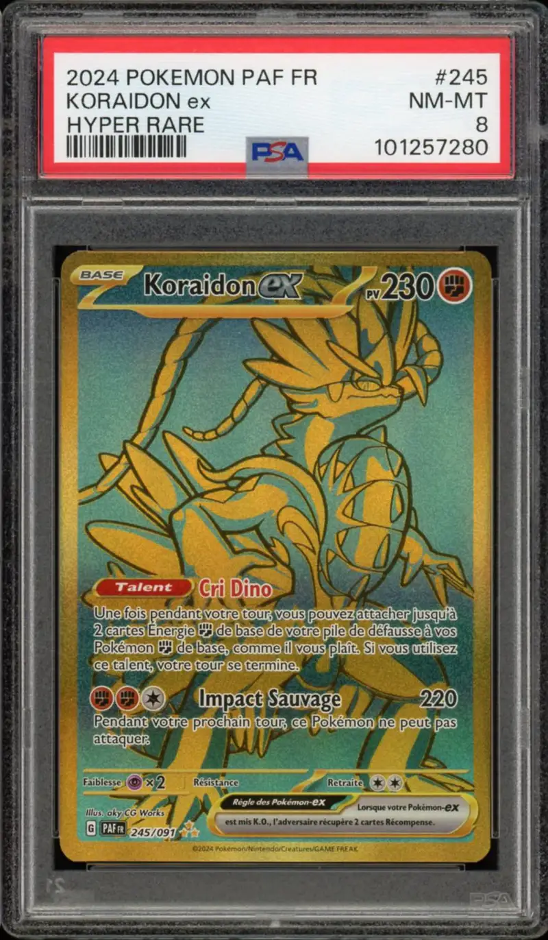 PSA 8 Koraidon Ex Gold