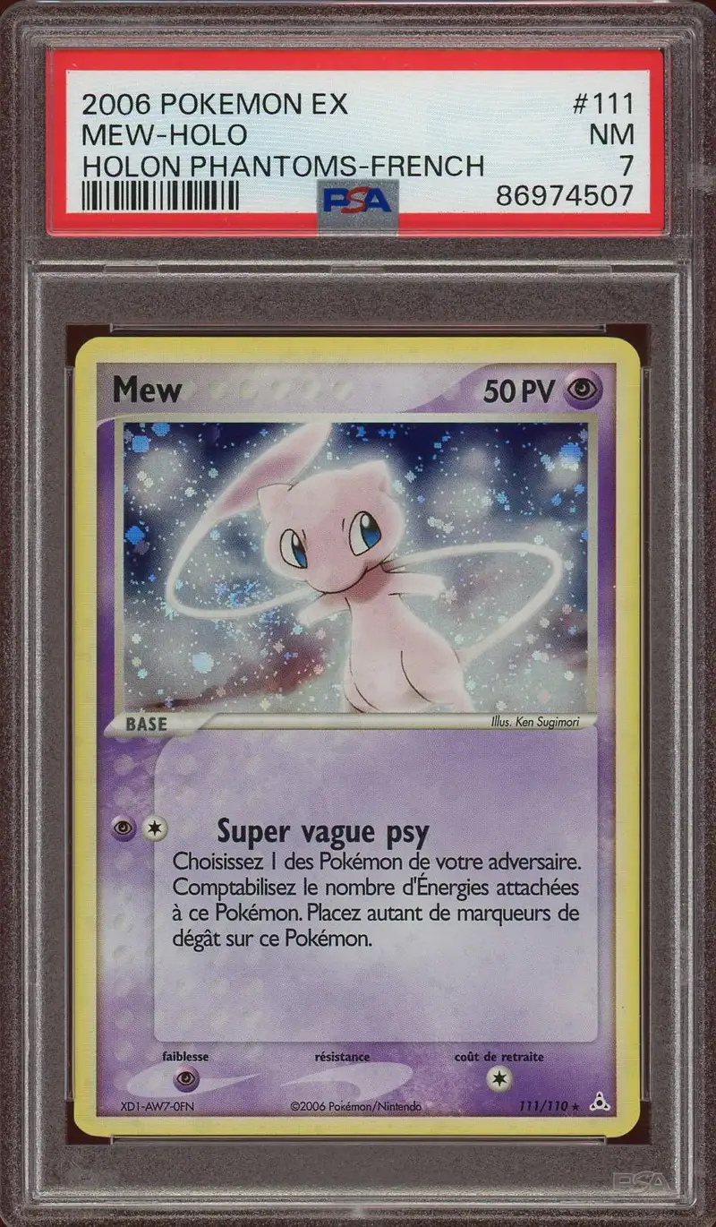PSA 7 Mew Holo
