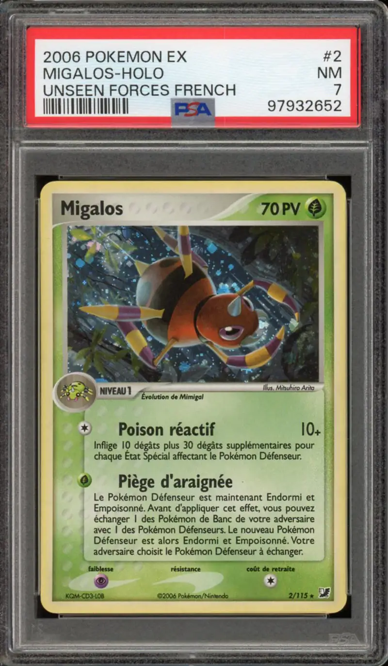 PSA 7 Migalos Holo