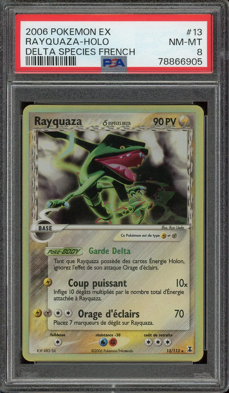 PSA 8 Rayquaza Holo