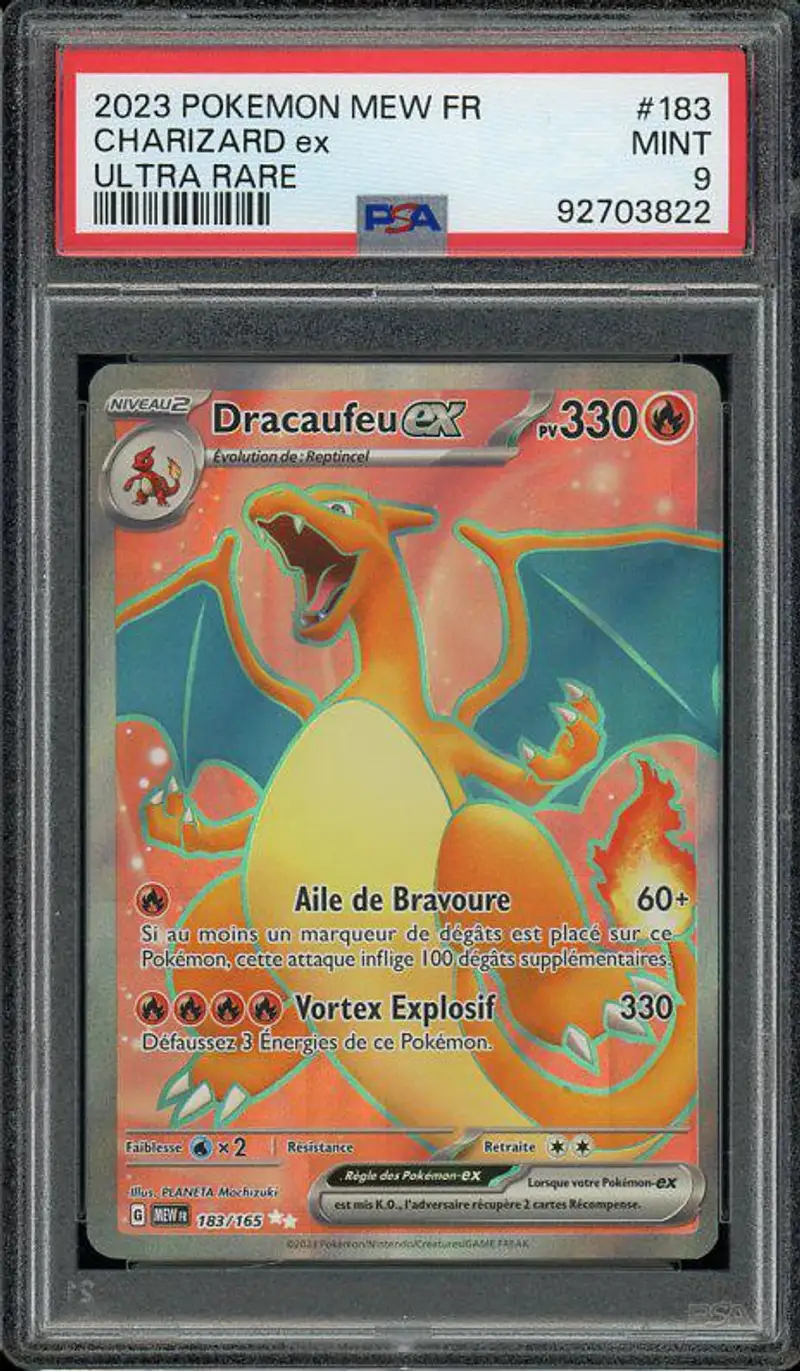 PSA 9 Dracaufeu Ex