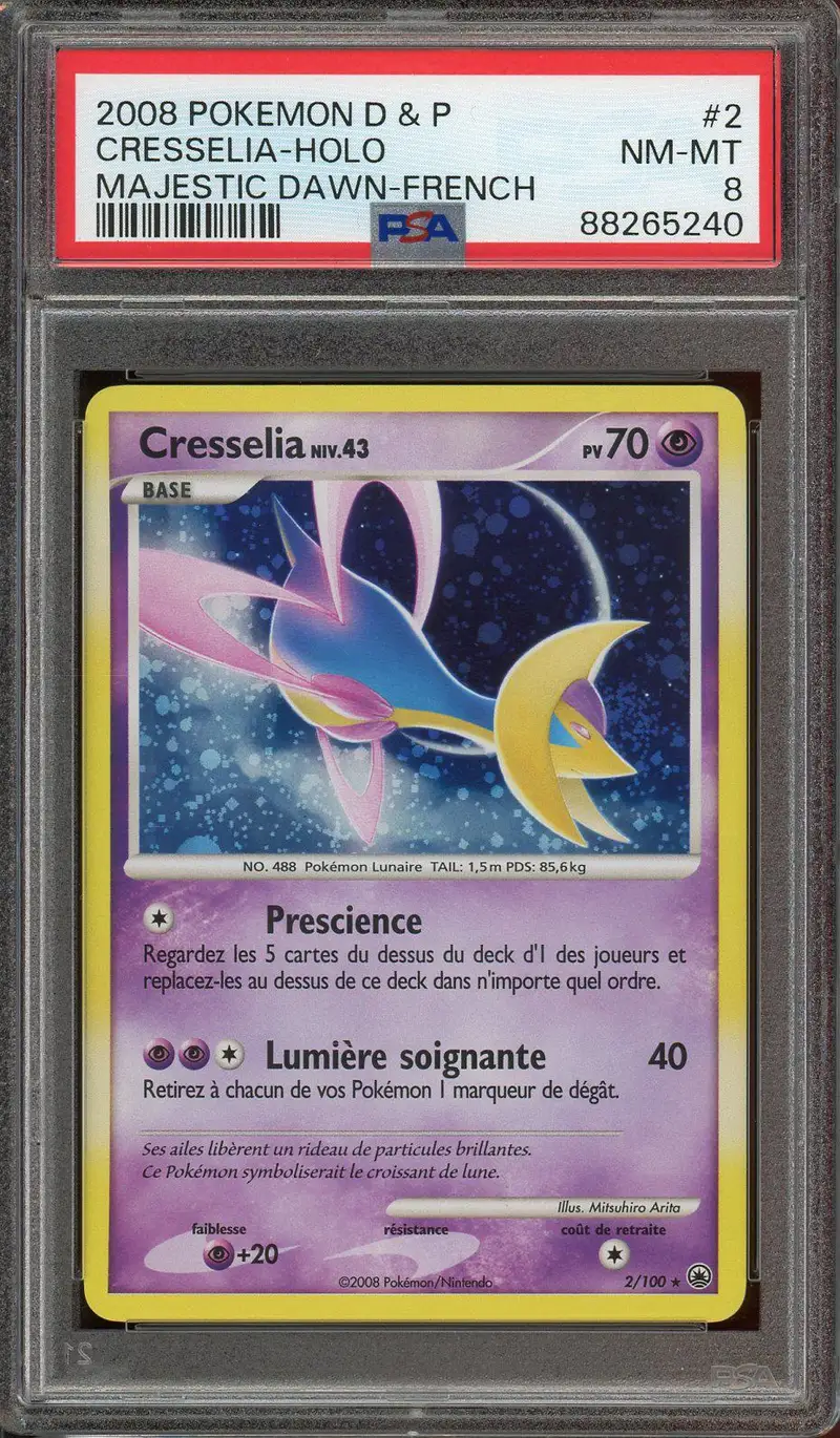 PSA 8 Cresselia Holo