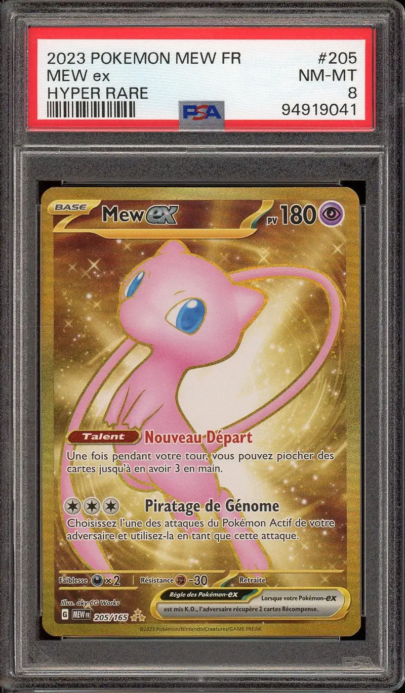 PSA 8 Mew Ex Gold