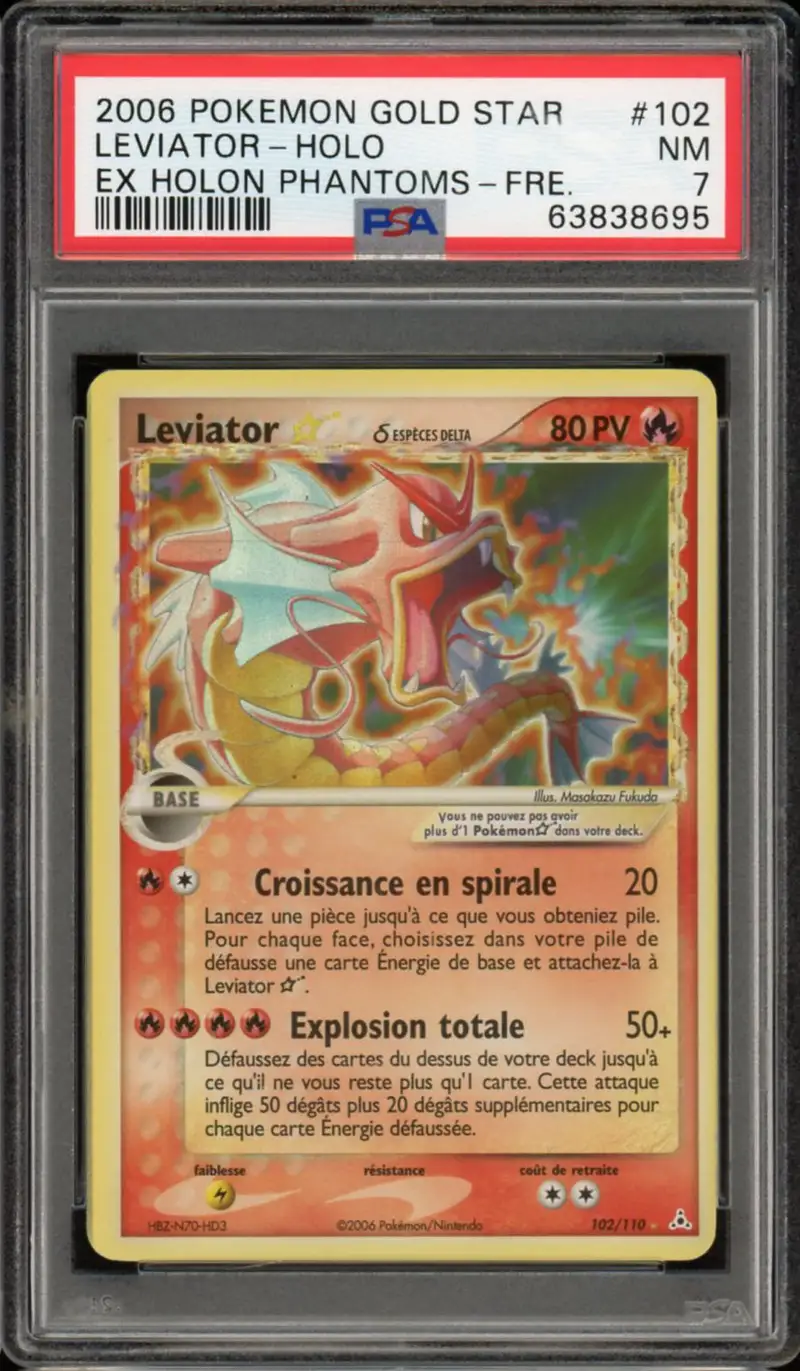PSA 7 Léviator Gold Star