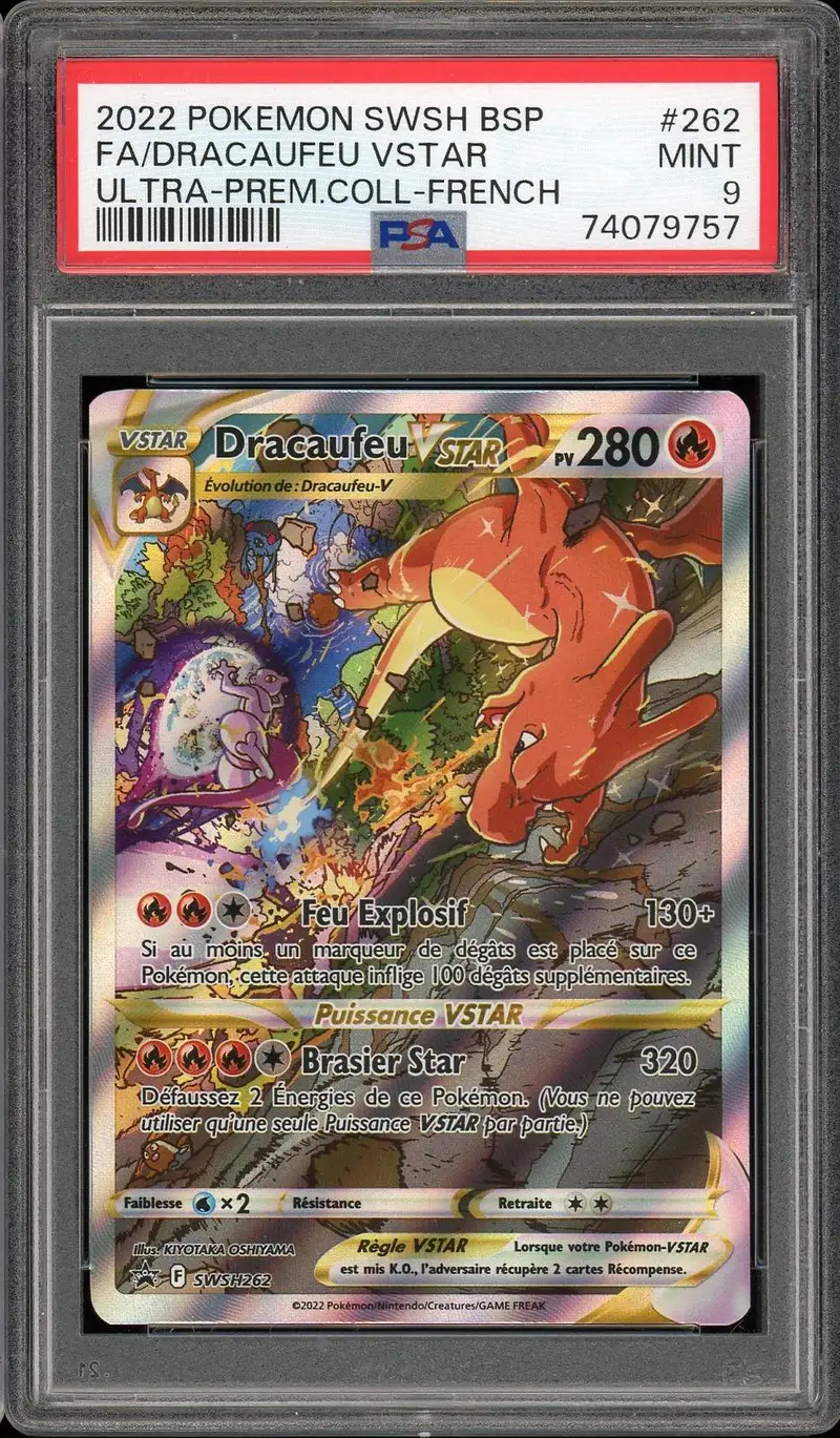PSA 9 Dracaufeu VStar