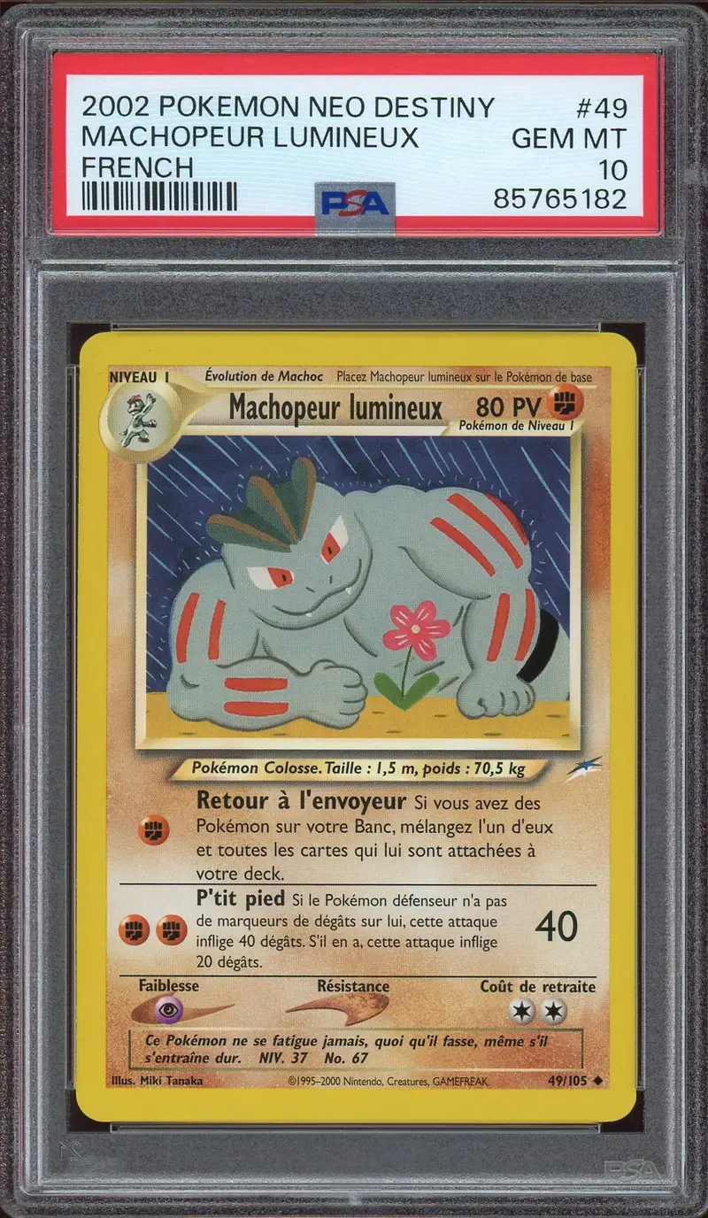 PSA 10 Machopeur Lumineux