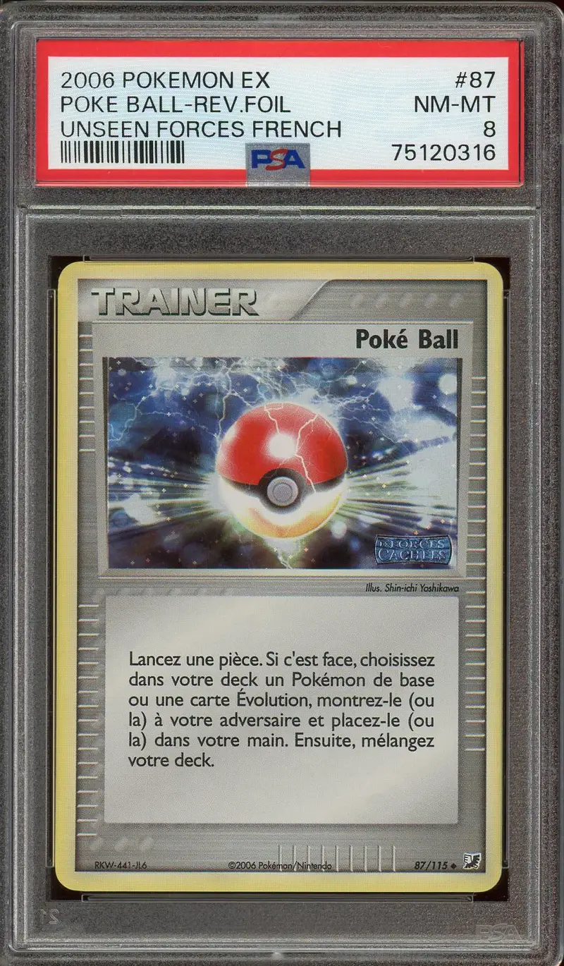 PSA 8 Poké Ball Reverse