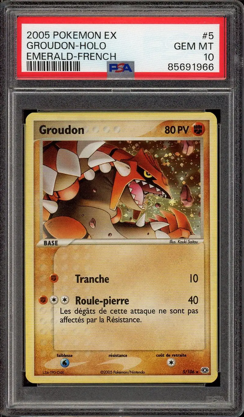 PSA 10 Groudon Holo