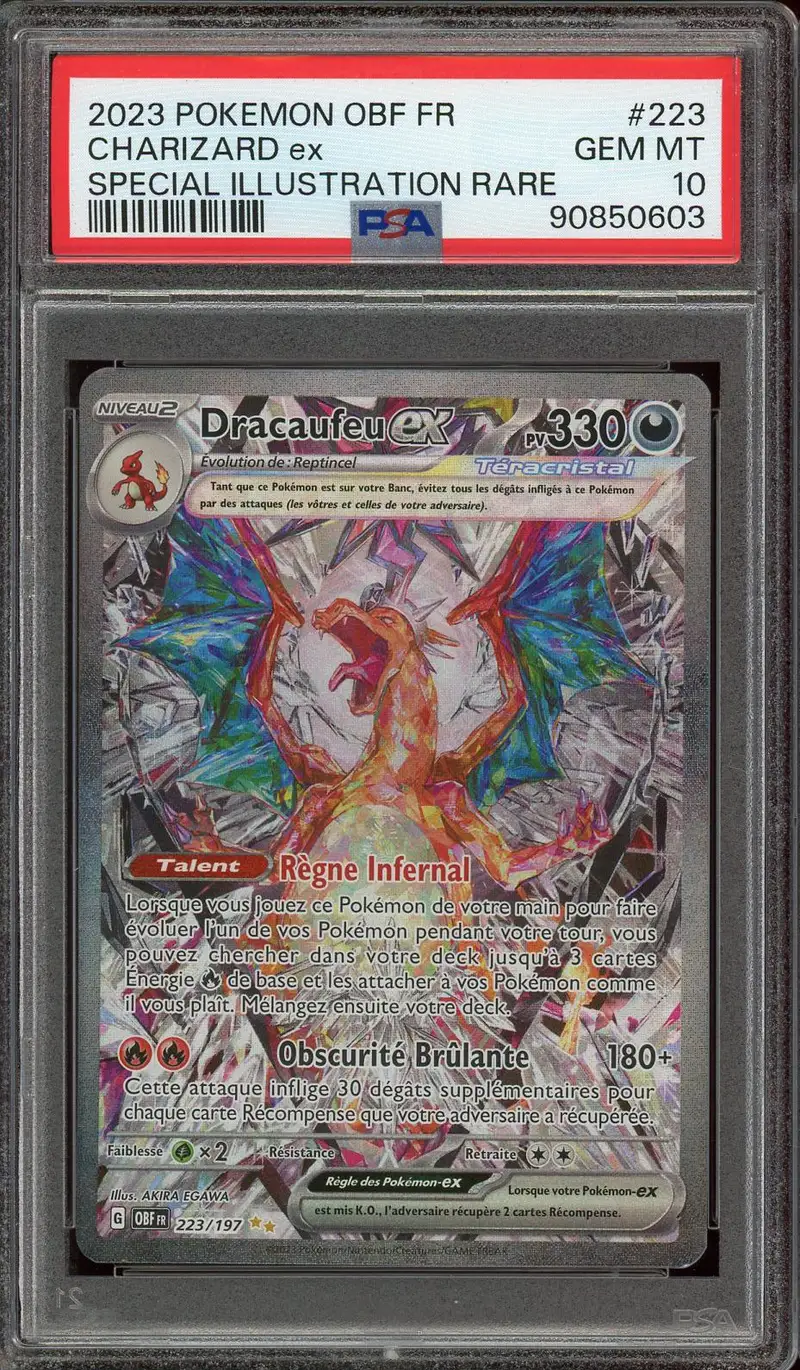 PSA 10 Dracaufeu Ex