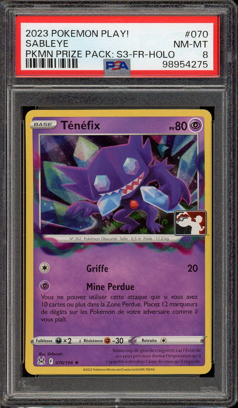 PSA 8 Ténéfix Holo