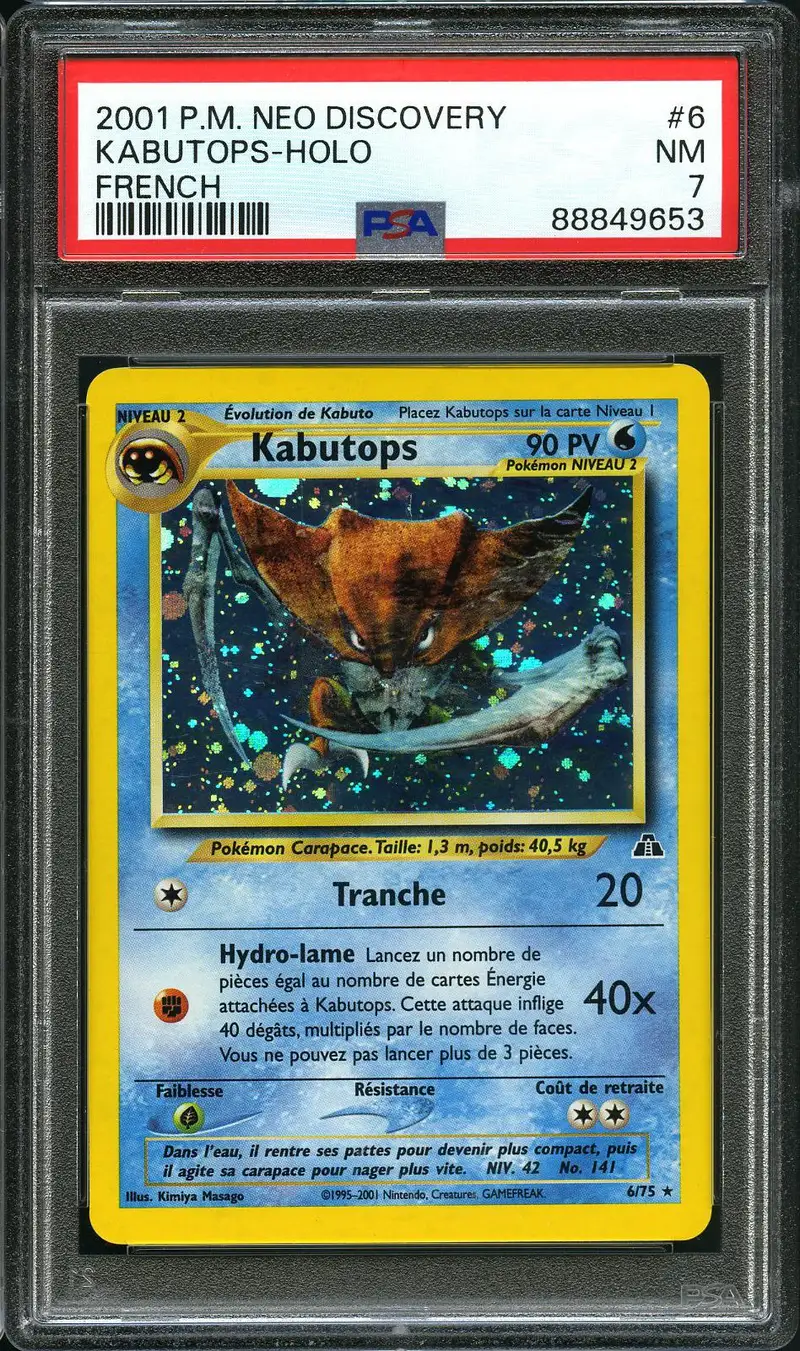 PSA 7 Kabutops Holo