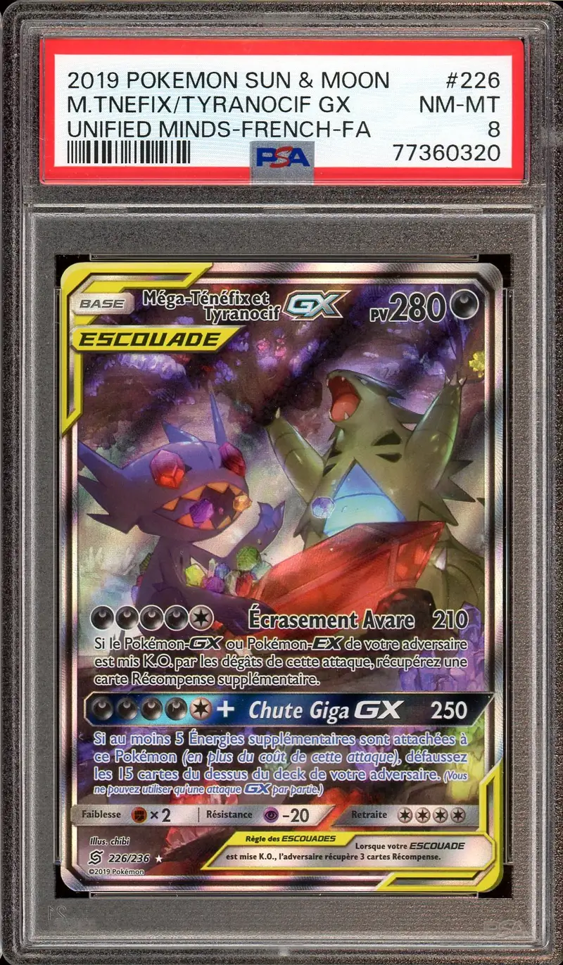 PSA 8 Méga-Ténéfix et Tyranocif Gx