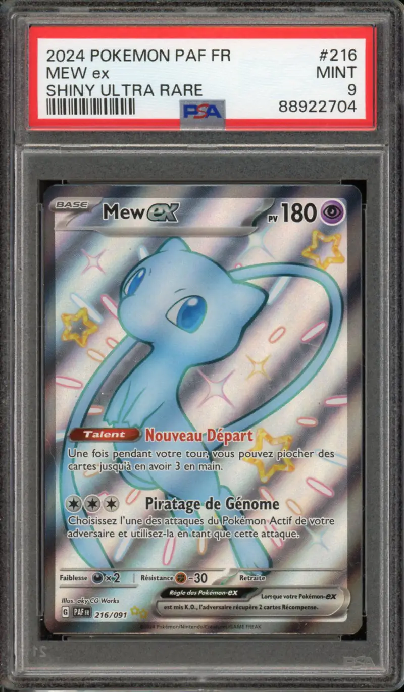 PSA 9 Mew Ex Shiny