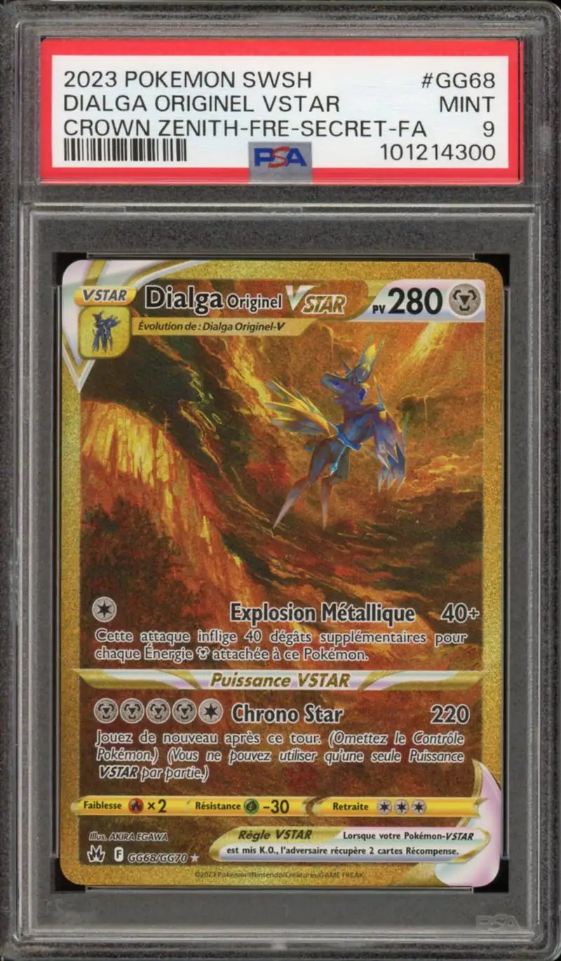 PSA 9 Dialga Originel VStar Gold