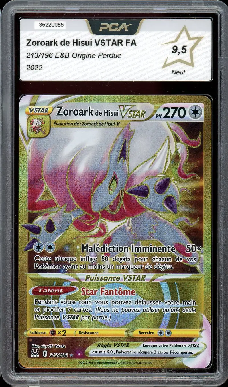PCA 9.5 Zoroark de Hisui VStar Gold