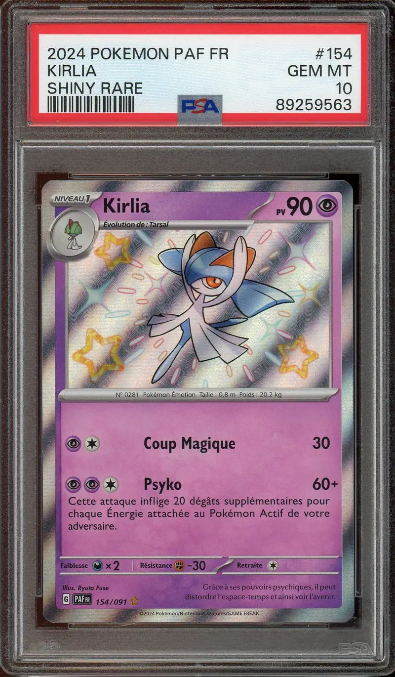 PSA 10 Kirlia Shiny