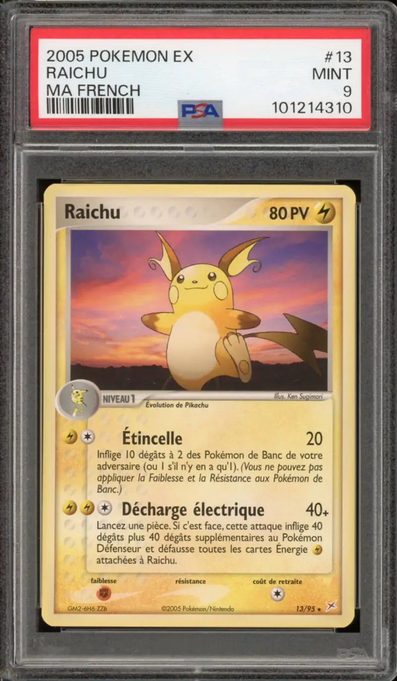 PSA 9 Raichu